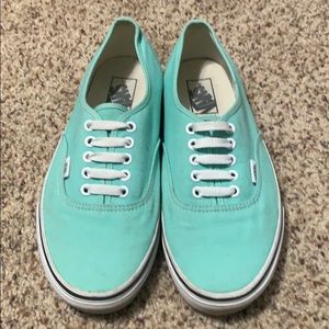 blue/teal vans